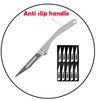 NEW NO11 Replaceable Blades Scalpel Folding Knife Quick Open Bottle Opener Keychain EDC Folding Knife 10 Blade Free Useful Tool