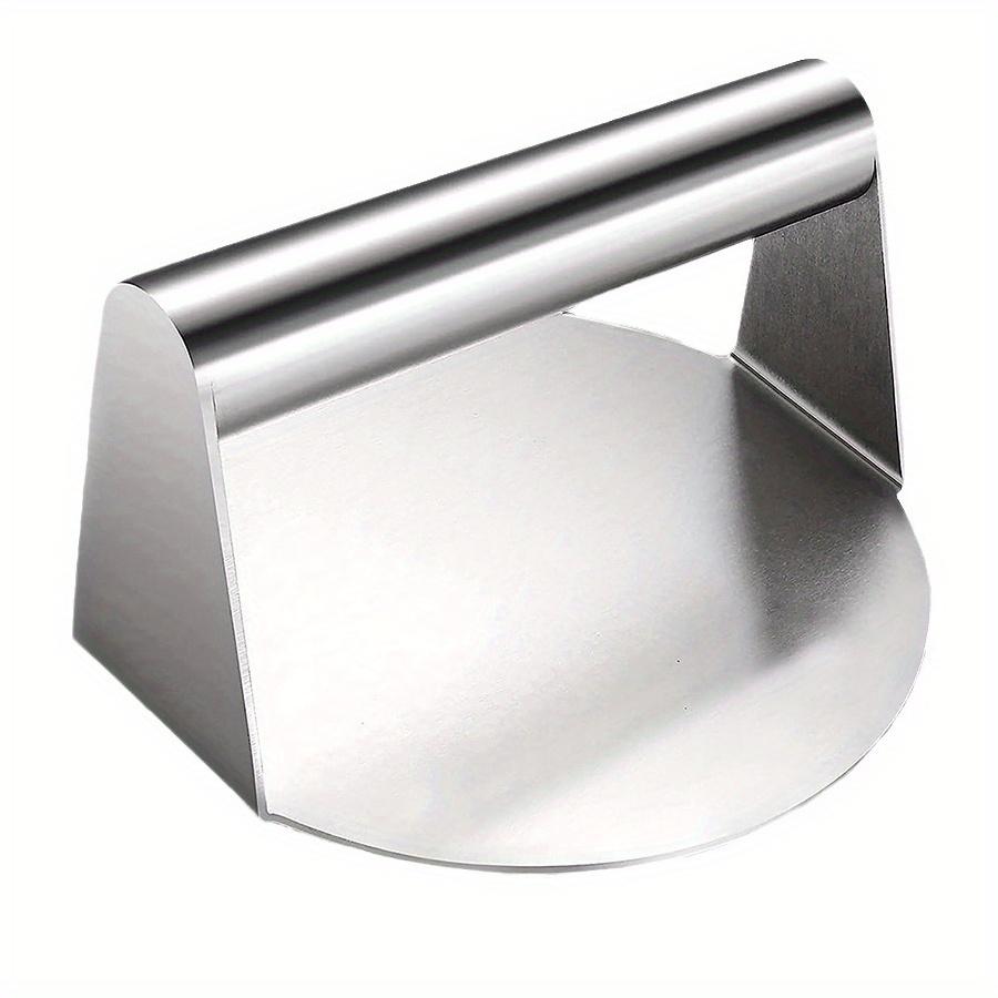 1pc Stainless Steel Smash Burger Press Hamburger Patties Meat Masher Circular Meat Press Mold for Deli Meats Kitchen Accessories