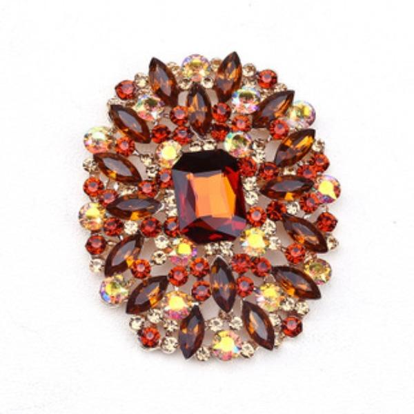 Fashion Creative Personality Crystal Glass Brooch Corsage Women'S Clothing Accessories