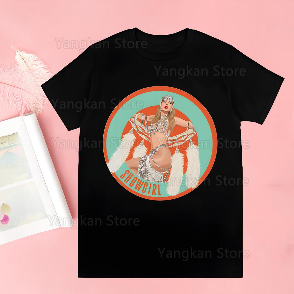 Das Leben Einer Showgirl Frauen Kawaii Cartoon Y2k Punk Lustiges T-Shirt Hip Hop Unisex Streetwear Harajuku Damenbekleidung
