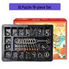 Nine-Ring Metal Puzzle - Eight-Piece Disentanglement Brain Teaser Set