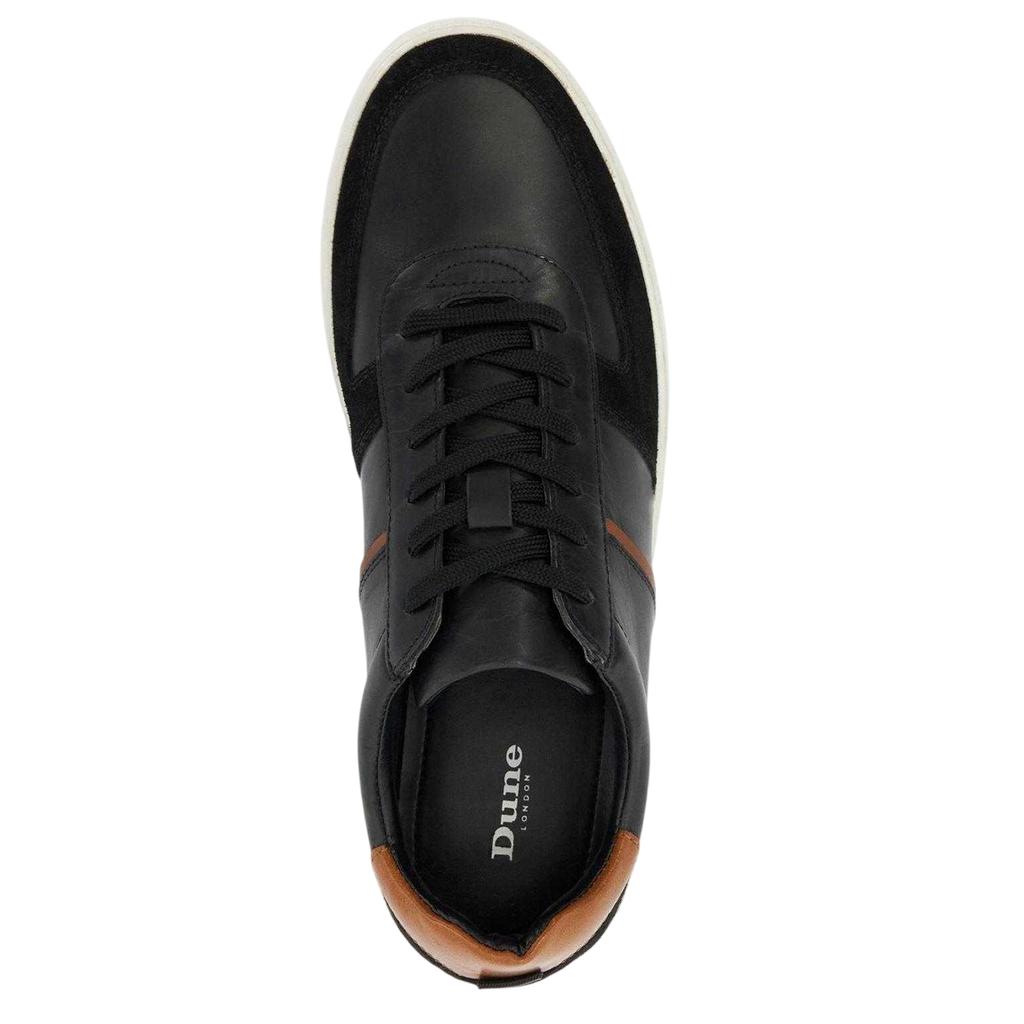 Dune London Mens Theron Leather Trainers