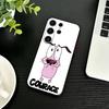 Courages Cowardly Dog  Phone Case For Samsung S26,S25,S24,S23,S22,S21,S20,Ultra,Plus,FE Black Soft Cover