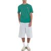 Maison Kitsune SS24 Fox Head Patch Crew Neck Pullover Straight Cut Short Sleeve T-Shirt Men T-Shirt Pine-Green LM00104KJ0008-P373