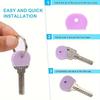 5-20PCS Multicolor Silicone Keys Cap Covers Color-Coded Keychain Tags Set Universal Protection Cover for Easy Identify Door Keys