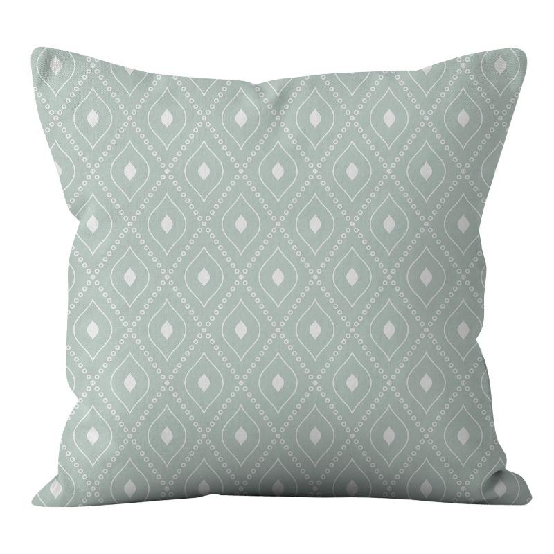 New American Patterned Geometric Linen Pillowcase Home Sofa Pillowcase