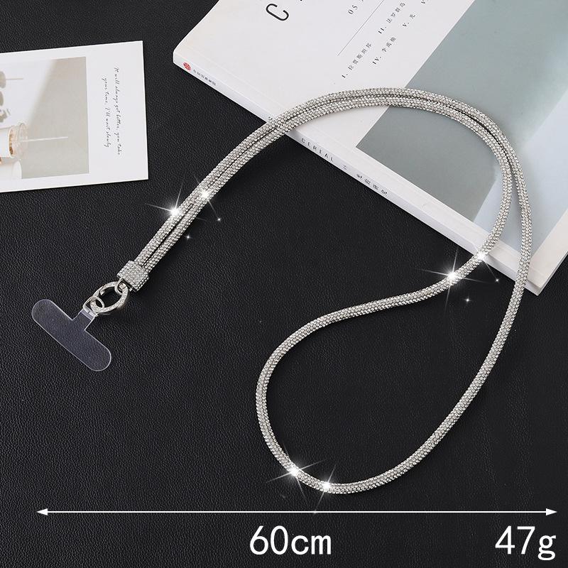 

Высококачественный DIY Стразовый Кроссбоди Шнурок для Телефона и Брелок Подвеска Чехол 6mm Rhinestone Chain Pendant