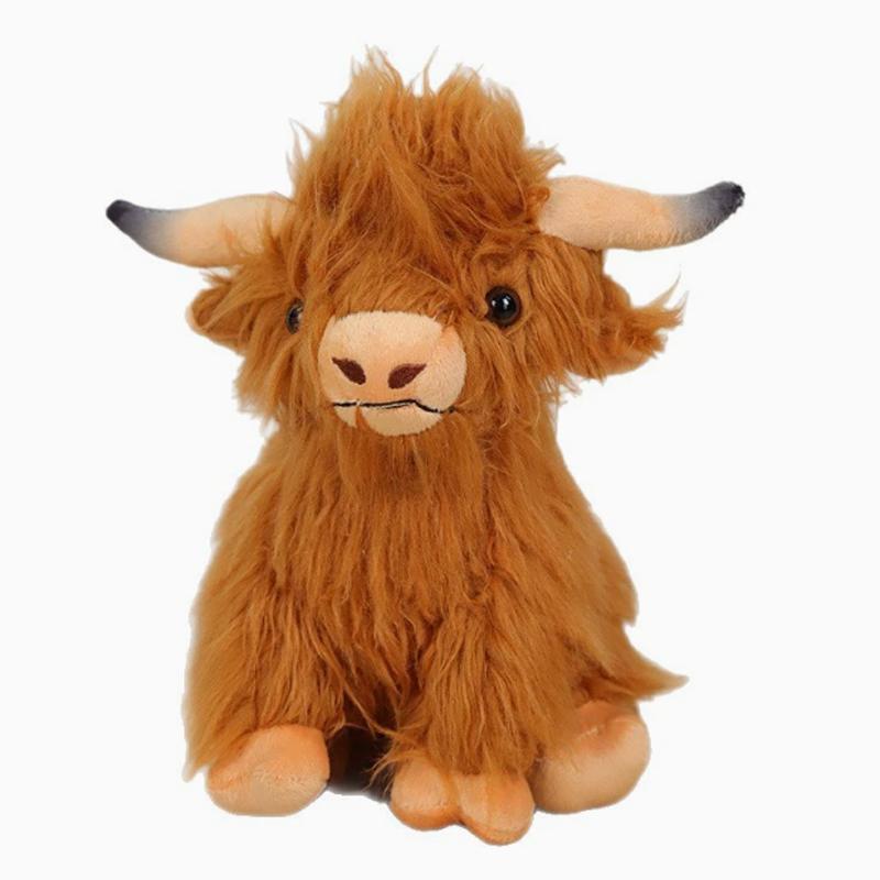 Cyisonal Highland Bull Plush Toy Soft Cute Bull Plush Toy Children'S And Women'S Soft Cute Gifts