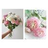 Artificial Ranunculus Asiaticus 2 Head Realistic Fake Silk Flower with Stem Home Office Wedding Party Faux Flower Decoration