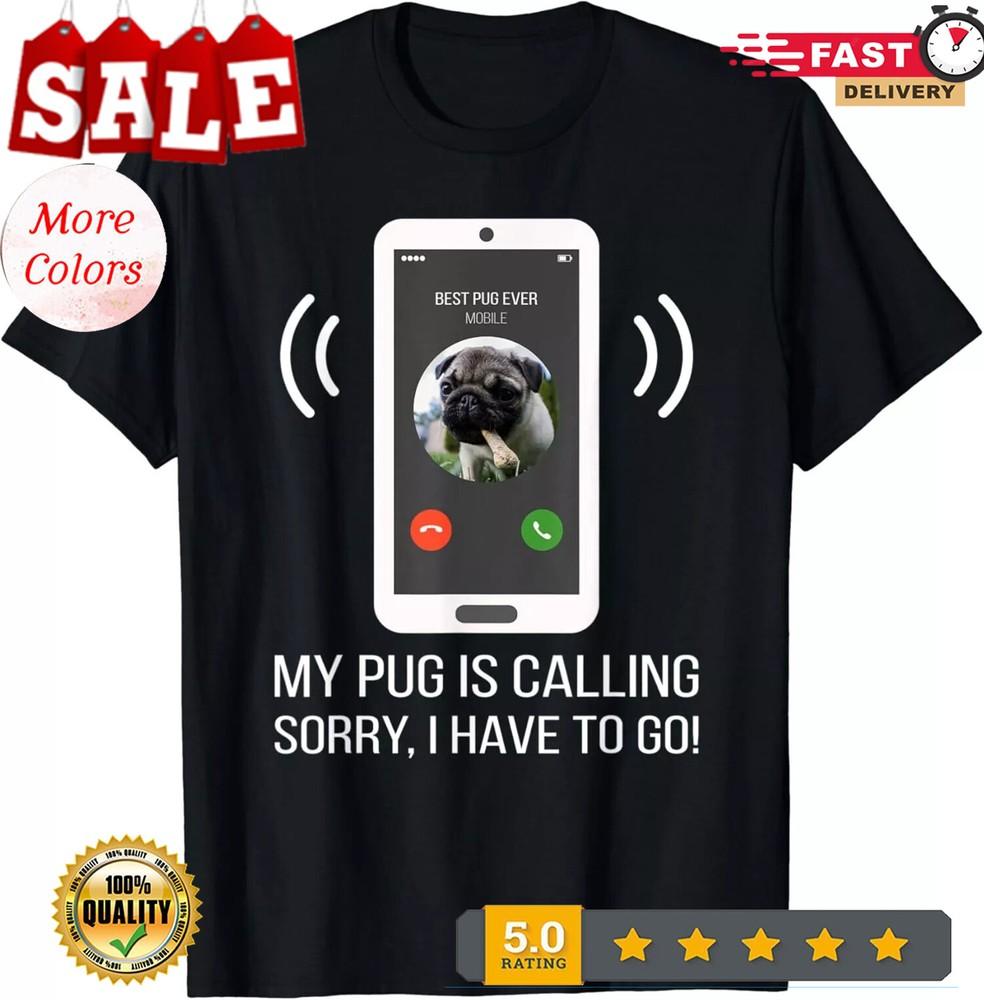 2025/Забавная футболка с мопсом Унисекс Футболка Унисекс XL