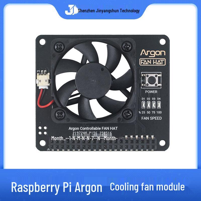 Argon Heatsink Fan Module with Power Switch for Raspberry Pi 4/3B+/3B, Adjustable Speed