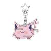 Hot Pocket Anime Leafeon Sylveon Game Acrylic Keychain Charm Umbreon Eevee Cartoon Character Pattern Key Ring Ornament Gifts Toy