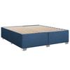 Vidaxl Letto Continentale Con Materasso, Blu, Tessuto 200X200 Cm