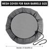 Outdoor Mesh Cover Netting for Rain Barrels PE Water Collection Buckets Anti Mosquito Water Protection Tank Raindrop Harvesting