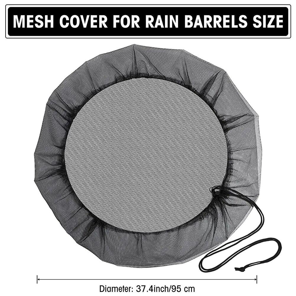 Outdoor Mesh Cover Netting for Rain Barrels PE Water Collection Buckets Anti Mosquito Water Protection Tank Raindrop Harvesting