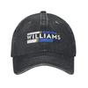 Williamsd Rennwagen Team Baseballkappe Klassisch Used-Look Baumwolle Kopfbedeckung Unisex Outdoor-Aktivitäten Geschenk Kappen Hut