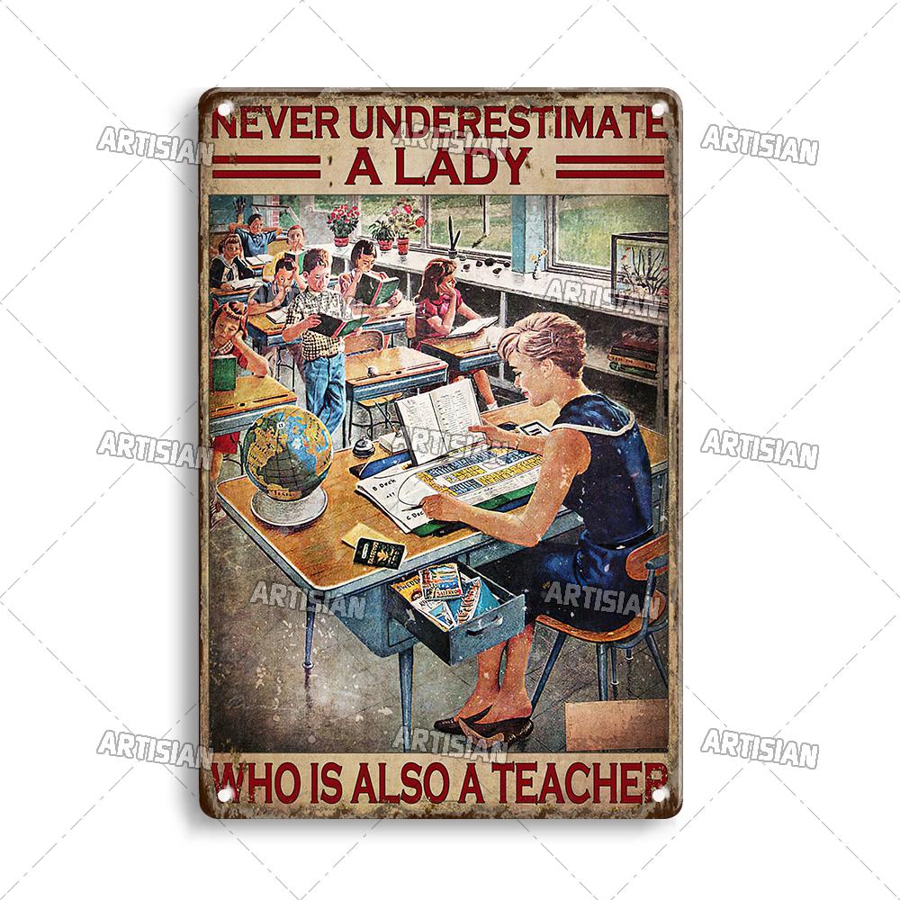 Artisian Job Metal Sign Vintage Teacher Tin Poster Hobby Decorative Plate Wall Decor Garage Bar Pub Club Hotel Cafe Kitchen Home