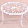 Wrought Iron Small Flower Stand, Floor-standing Green Ivy Planter Stand for Living Room and Balcony