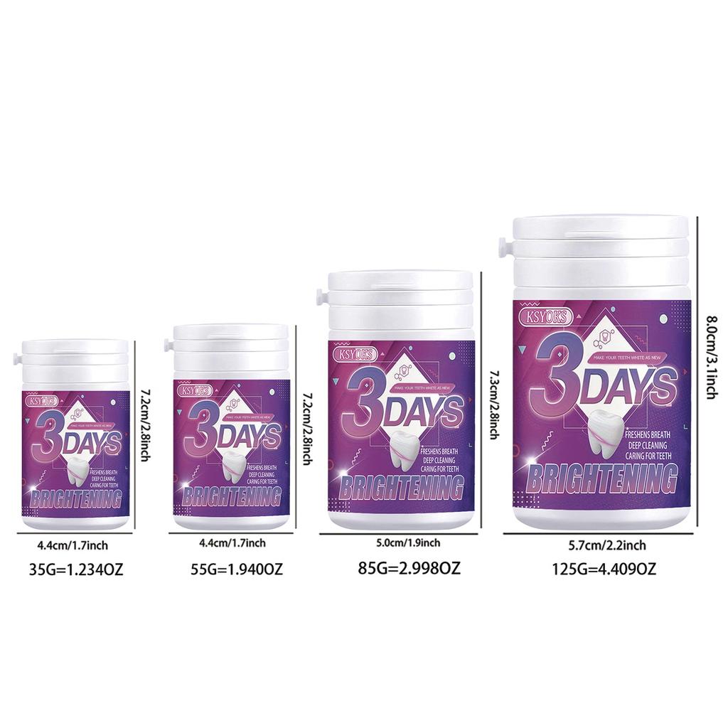 Fine tooth powder penetrates deep into the gaps between teeth, removes food residues, and protects oral hygiene and dental health