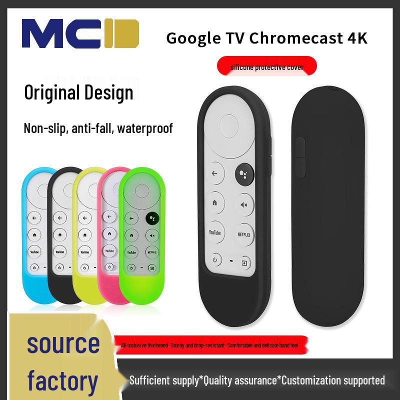 

Silicone Protective Case for Google TV Remote - Drop-Proof, Shockproof, Washable Cover Luminous Blue