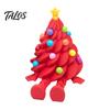 Christmas Tree Ornaments Articulated Figurine, 3D Printed Movable Joints Colorful Tabletop Ornament, Creative Holiday Table Decor Flexible Character