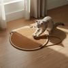 Round Cat Scratch Mat LowShed Scratching Pad for Indoor Cats, Kittens Pink 35CM