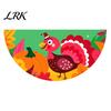 Fall Door Hanging Banner Bunting Fan Flag for Outside, 1.5 X 3ft Turkey Pumpkin Maple Holiday Window Ornaments Leaf Pattern Banner, Thanksgiving