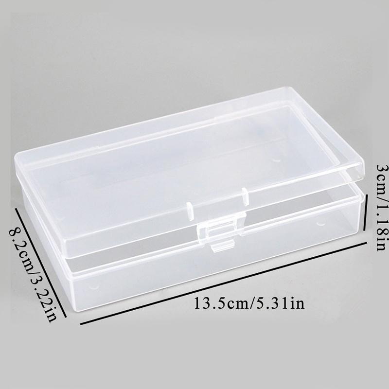 Storage Organizer Box Pencil Case Large Capacity Plastic Pencil Box Pencil Case School Supplies Student Clear Office Supplies