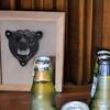 WTEMPO 1PC Retro Iron Bear Head Shaped Bottle Opener Home Decorative Handicraft Can Be Installed On The Wall