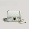 Pink Small Square Bag Women's Square Fat Bag One Shoulder Diagonal Straddle Bag