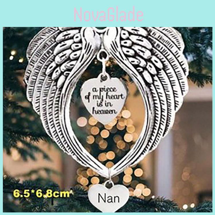 Beautiful Angel Wing Pendant Heartfelt Christmas Decoration For Loved Ones