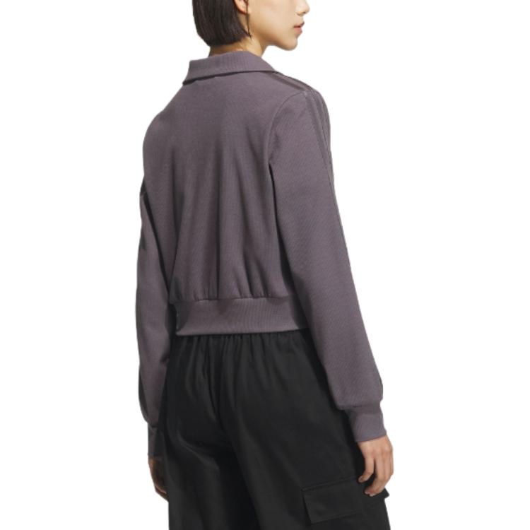 adidas Originals SS25 Casual Fashion Simple Slim Fit Stand Collar Long Sleeve Jacket Women Jacket KB5446