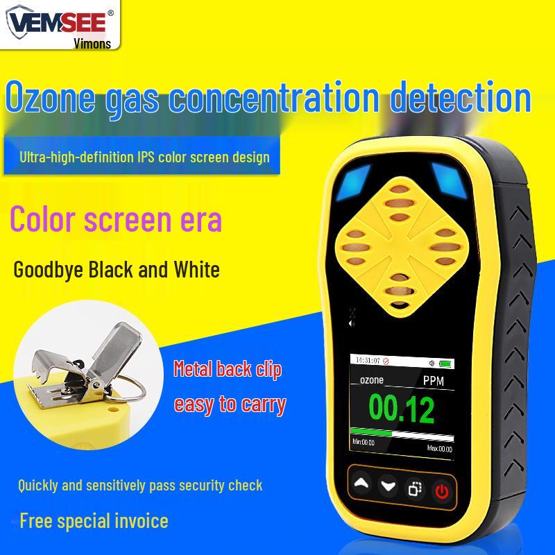 Portable Handheld Ozone Detector: 4-in-1 Gas Concentration Tester