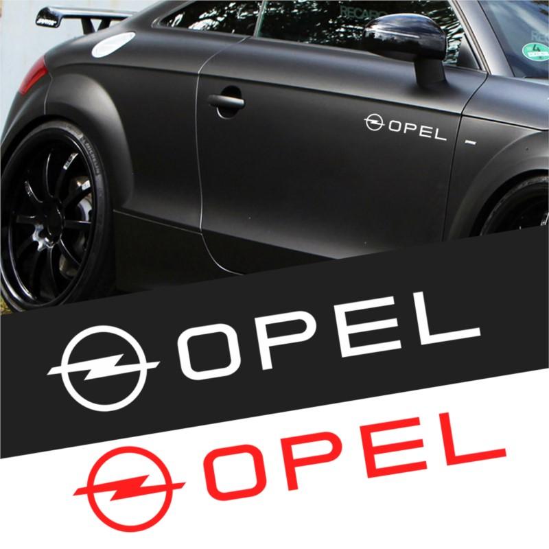 Car Styling PVC Logo Side Body Fender Windshield Trunk Bumper Sticker For Opel Astra Mokka Zafira Corsa Vectra Car Wheel Hubcap