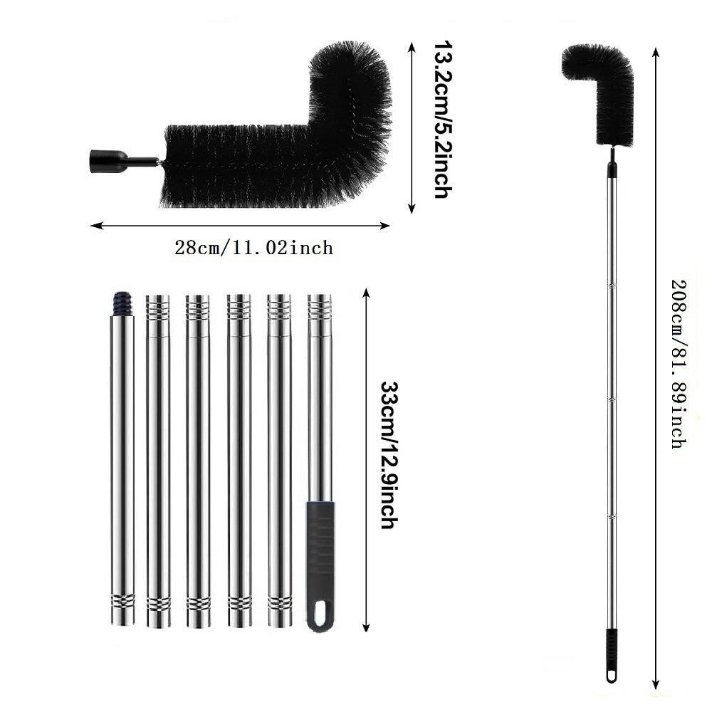 

Гибкая головка Щетка для чистки водостоков Выдвижная щетка для водостоков балкона Инструменты для чистки водостоков 6 pole
