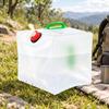 Foldable PVC Water Container SpaceSaving Jug with Handle Portable for Camping,