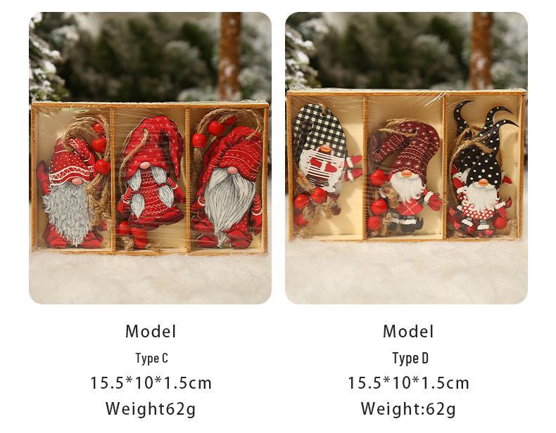 Hand-Painted Forest Man Wooden Ornaments - Cute Christmas Decorations & Gifts