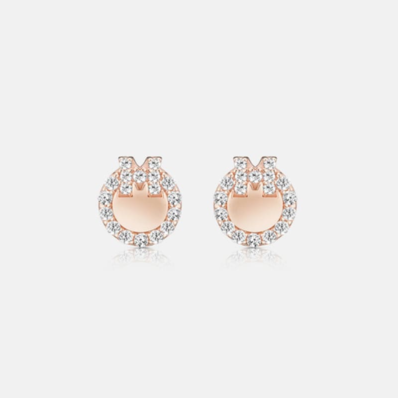 METROCITY JEWELRY M Basic Sterling Silver Rose Earrings A233SE0330RPA