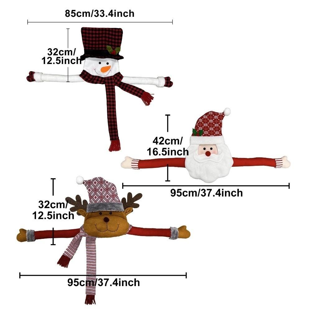 Santa Claus Snowman Christmas Tree Top Decor Vintage Traditional Christmas Decorations Tree Top Star Winter Party Tree Decor