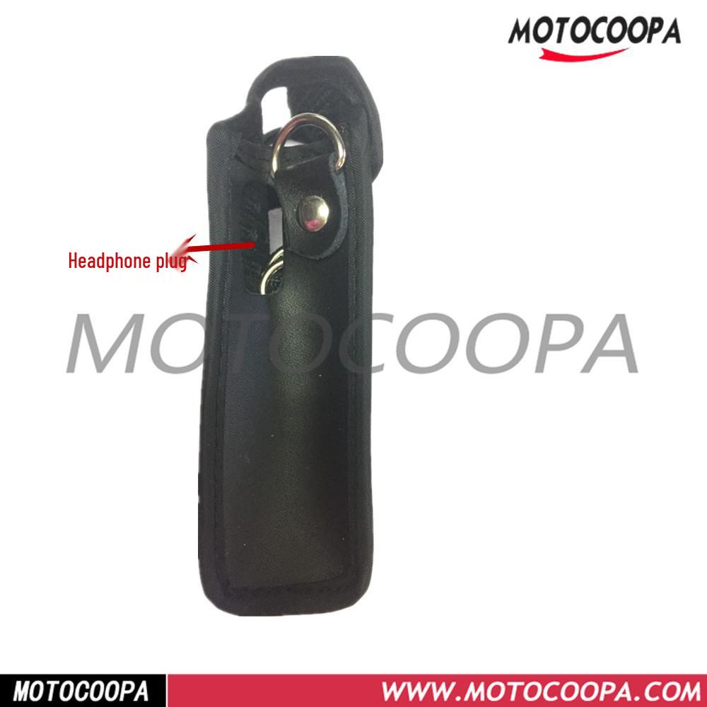 TC320 Walkie-talkie Soft Leather Protective Case with Shoulder Strap, Dustproof & Shockproof Cover for Handheld Transceiver