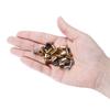 30-50 Stück Gold Edelstahl Kordeln Crimp Ende Perlen Kappen Leder Clip Spitze Falten Crimp Armband Anschlüsse für Schmuckherstellung