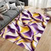Purple and Gold Abstract Waves suitable as a non-slip mat for the living room or bedroom sofa