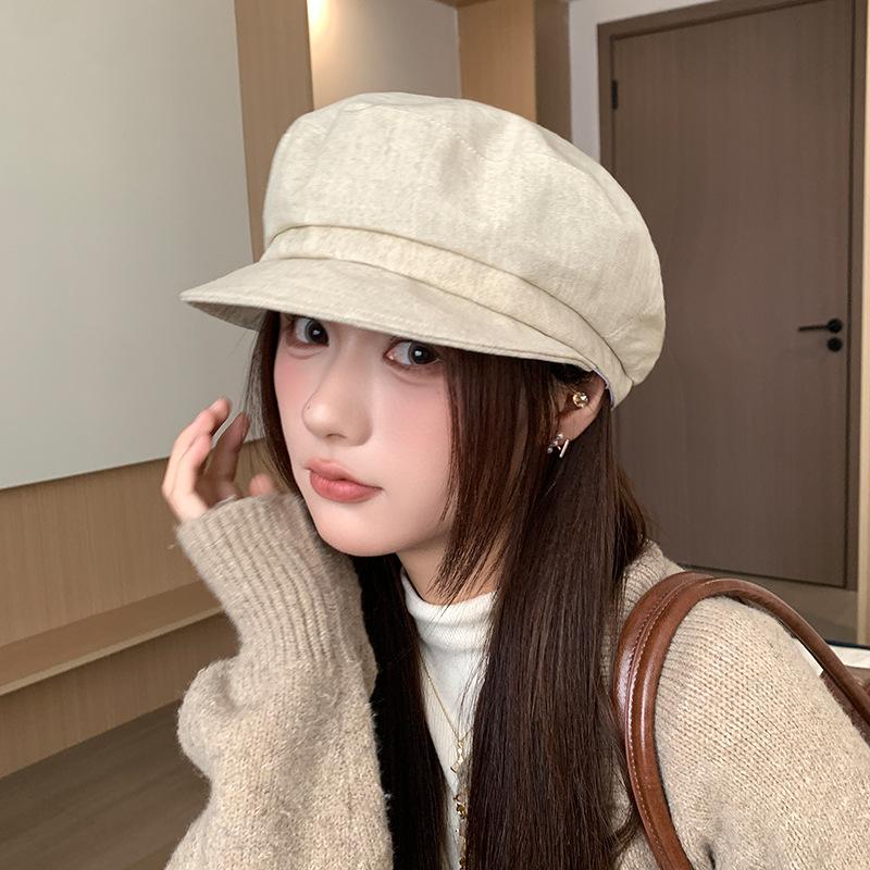 Osmihranná čepice pro děti Retro a univerzální Teplá baretka typu Newsboy Odolná proti větru a zvýrazňující obličej Malý baret pro podzim a zimu