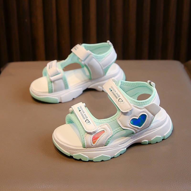 Girls sandals summer 2025 new popular soft sole non-slip fashion children's sports sandals princess slippers
