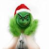 Nuevo Juego de Máscaras Navideñas Halloween COSPLAY Accesorios de Fiesta Ladrón Sombrero Rojo Máscara Verde Guantes Verdes