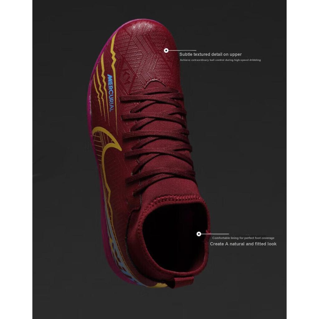 Kylian Mbappé x Nike Mercurial Superfly 9 Club TF GS Ciemny Burak Buty dla Dzieci Czerwony Uniwersytecki Niebieski Żywy Fiolet DO9795-694