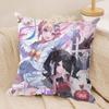 NNeedy Girl Streamer Overloa Cushion Cover Silky Short Plush Invisible Zipper Dustproof Sofa Pillow Case for Home Decor