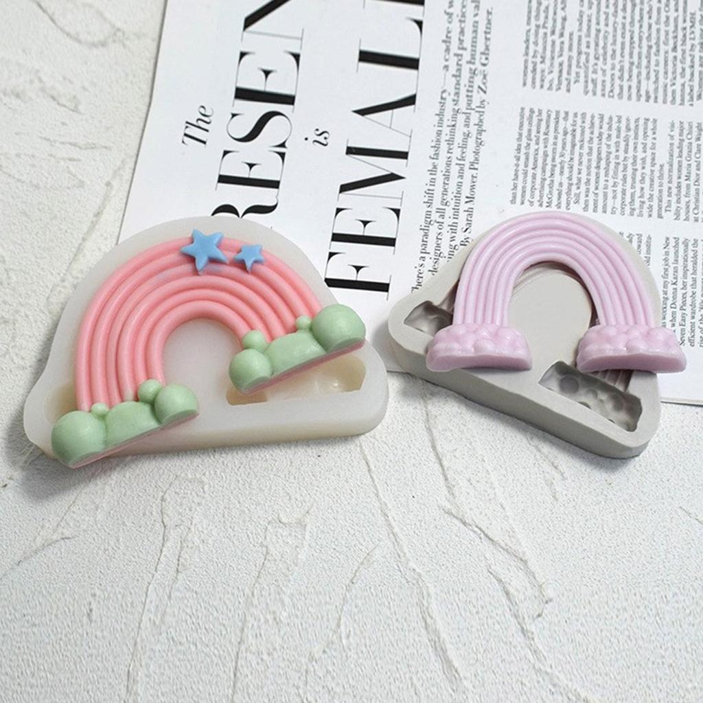 Silicone Candle Molds Rainbow Bridge Shaped Silicone Clay Moulds Resin Casting Mold Silicone Material Home Decorations