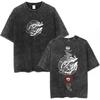 Anime Fullmetal Alchemist Washed T Shirts Edward Elric Alphonse Elric T-Shirt Men's Women Fashion Casual Oversized T-shirts Tops