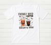 Halloween Tee Ghost Halloween Coffee Cute Ghost White T-shirt